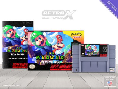 Super Mario World Play To Win MWPW Super Nintendo Completo - hack