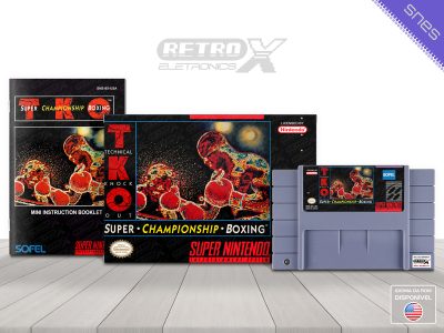 TKO Super Championship Boxing 8X Super Nintendo Completo