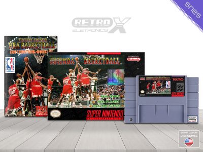 Tecmo Super NBA Basketball MX Super Nintendo Completo