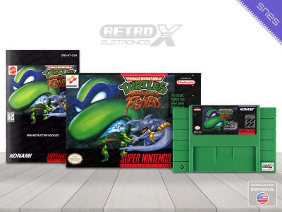 Teenage Mutant Ninja Turtles Tournament Fighters KY Super Nintendo Completo Cartucho Verde