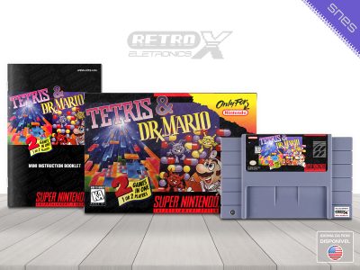 Tetris & Dr Mario ATFE Super Nintendo Completo