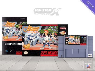 The Jetsons Invasion of the Planet Pirates 8J Super Nintendo Completo
