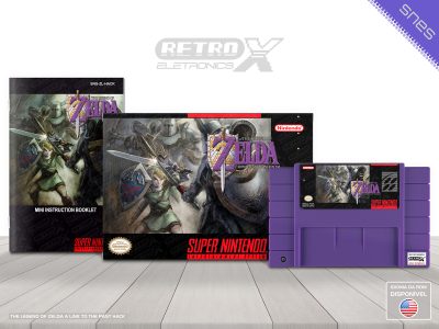 The Legend Of Zelda Goddess of Wisdom HACK Super Nintendo Completo - hack Cartucho Roxo