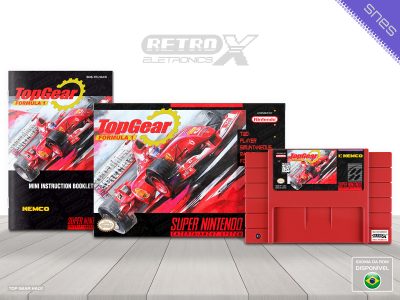 Top Gear 1 Formula 1 HACK Super Nintendo Completo - hack Cartucho Vermelho