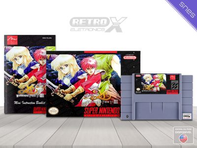 Ys 3 Wanderers From Ys Custom 1 YS Super Nintend Completo